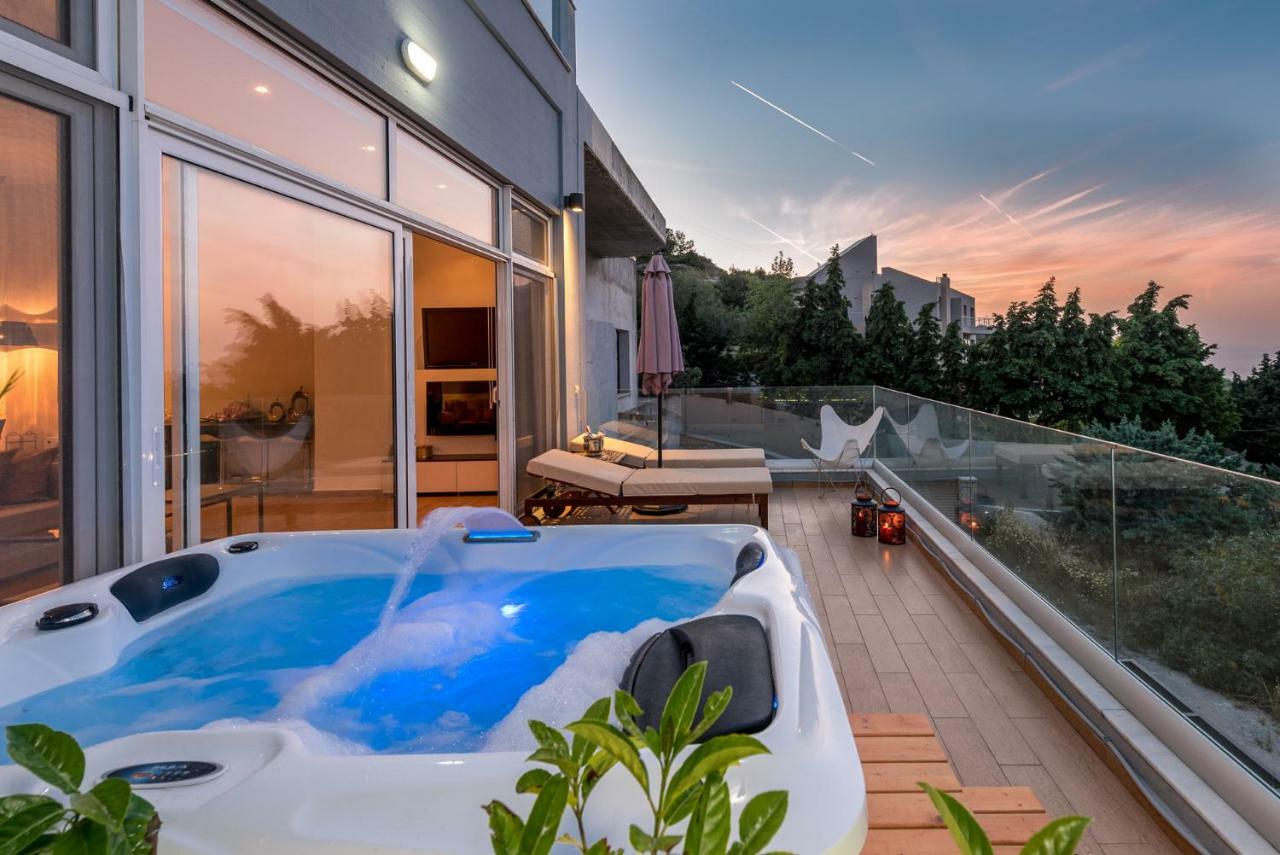 Flyviewflatsgold Privatehottub With Seaview Lejlighed Ixia  Eksteriør billede
