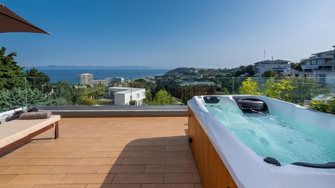 Flyviewflatsgold Privatehottub With Seaview Lejlighed Ixia  Eksteriør billede